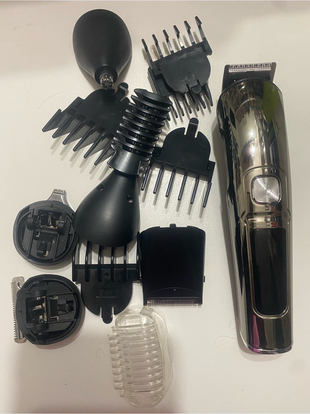 Men's Black Multi-Grooming Kit Trimmer with Attachments